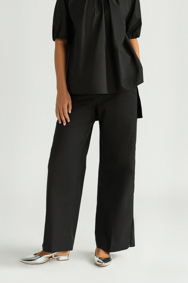 Losse broek met entre deux