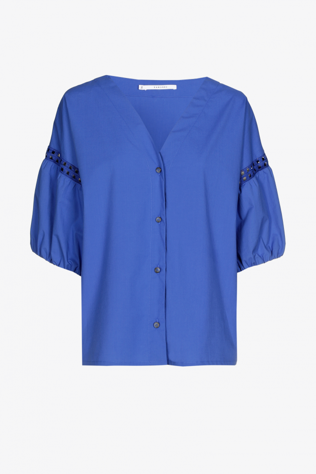 Blouse van organisch katoen