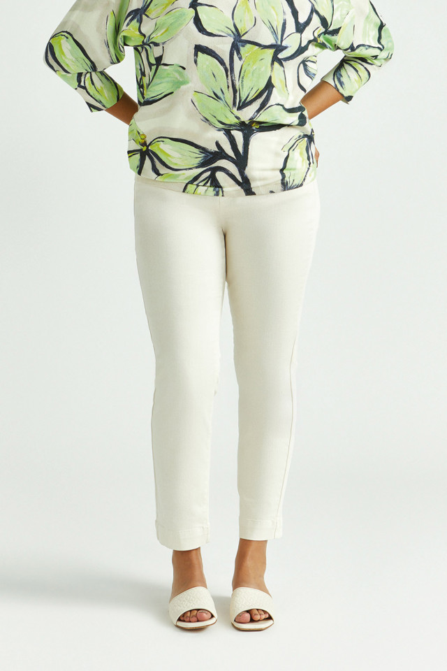 Zomerbroek met smalle pijpen