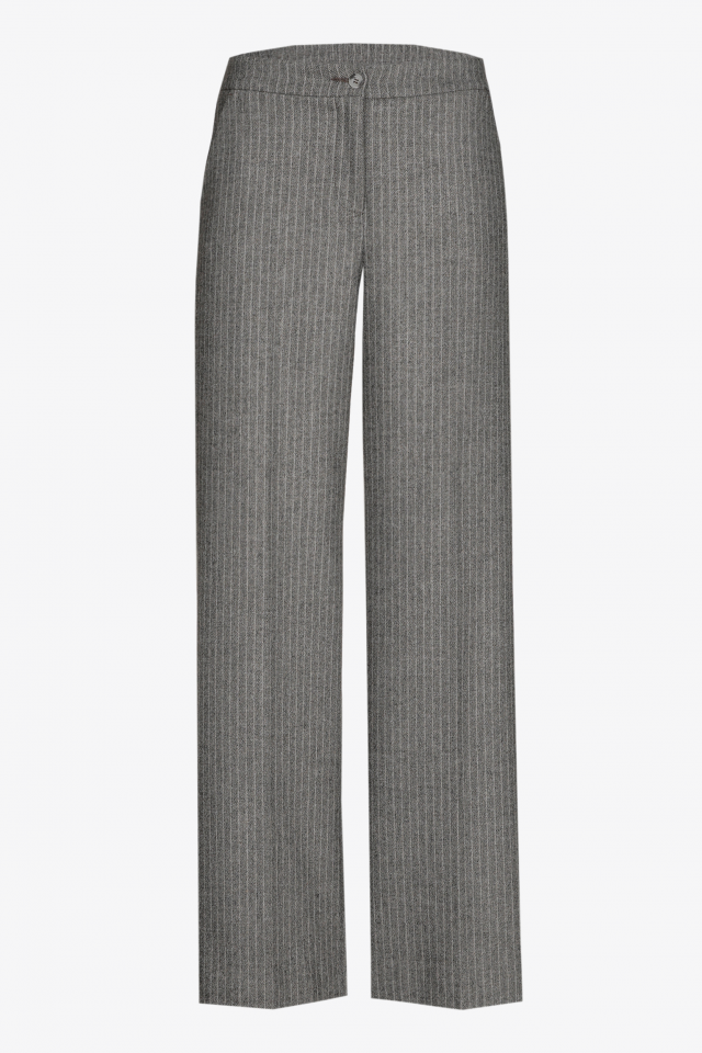 Pinstripe tailored trousers