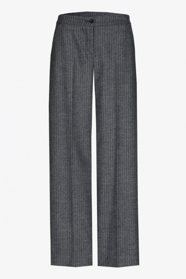 Pinstripe tailored trousers