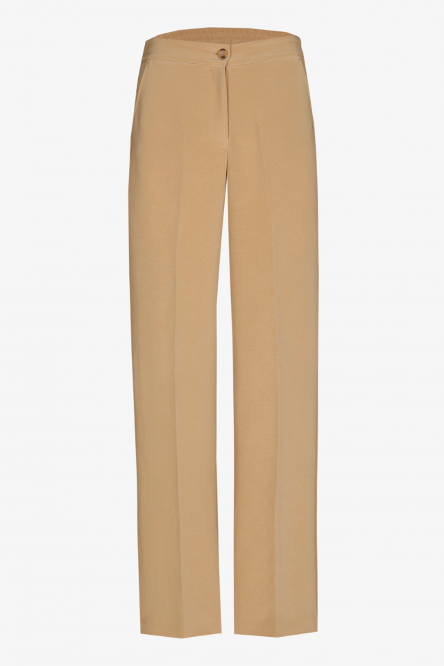 Geklede broek met wijde pijpen