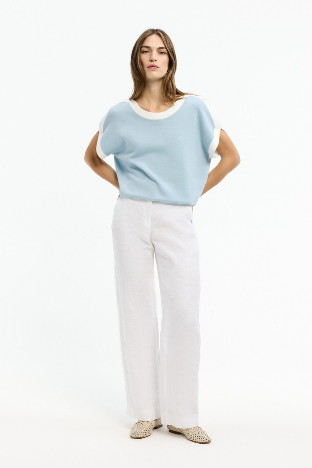 Sommerliche Leinenhose