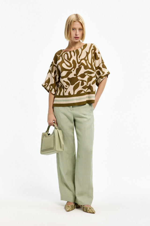 Sommerliche Leinenhose