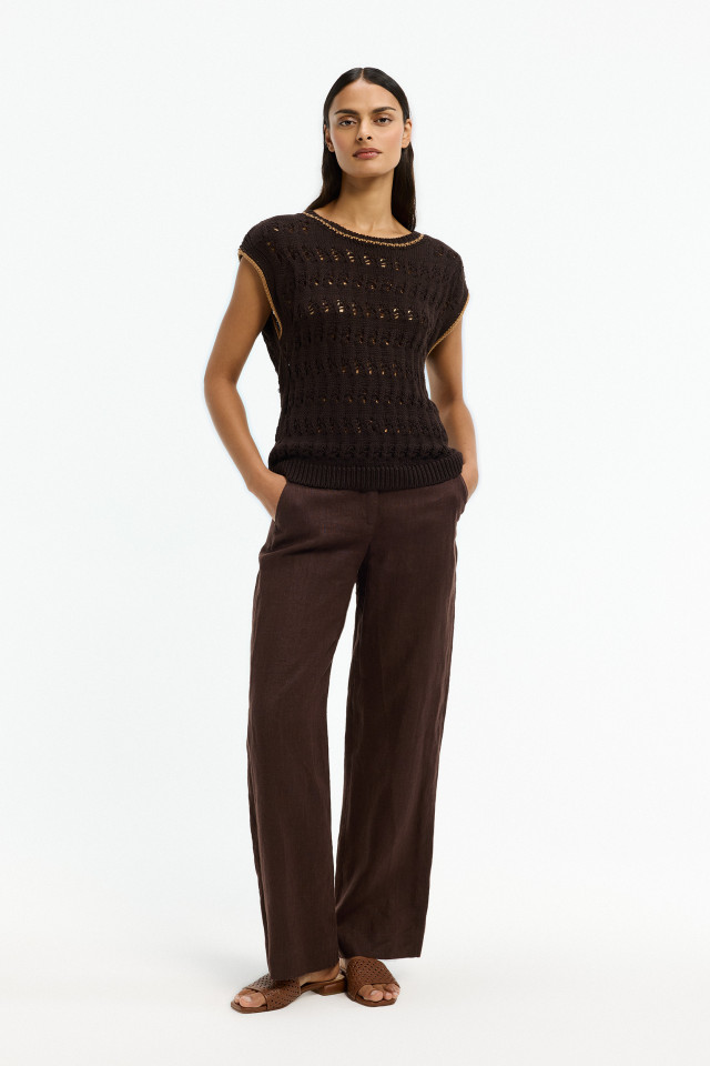 Sommerliche Leinenhose