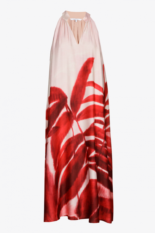 Halterjurk met print