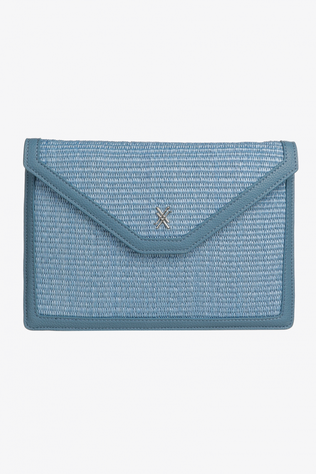 Stijlvolle clutch met raffia