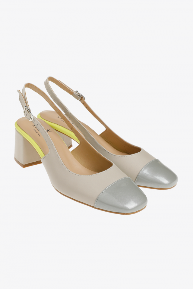 Slingbacks tricolores