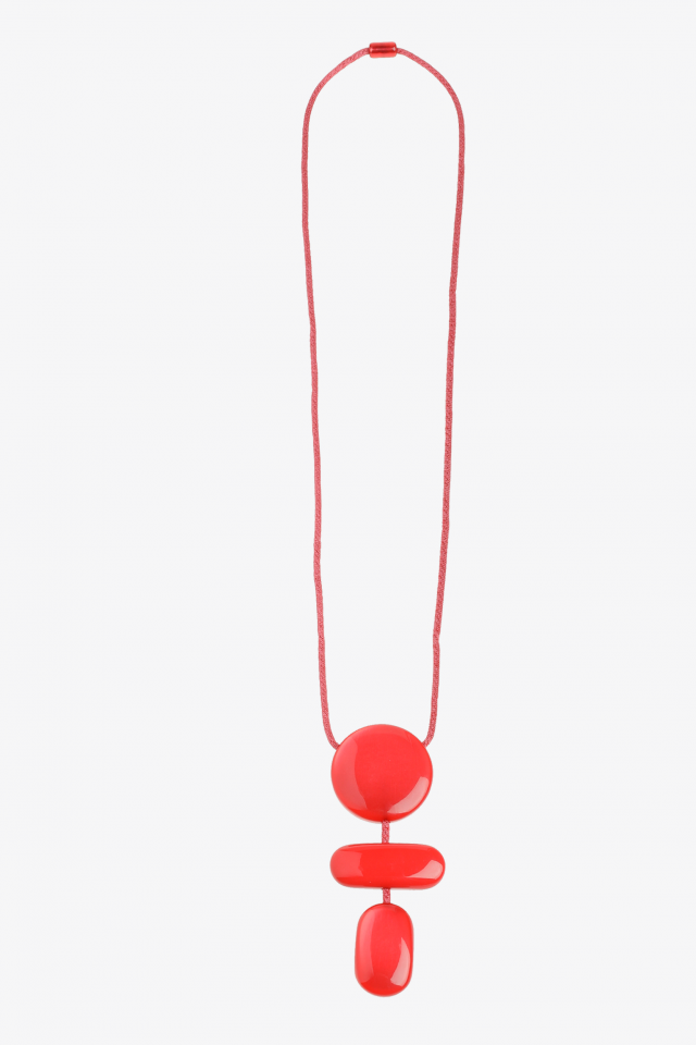 Halsketting met driedelige hanger
