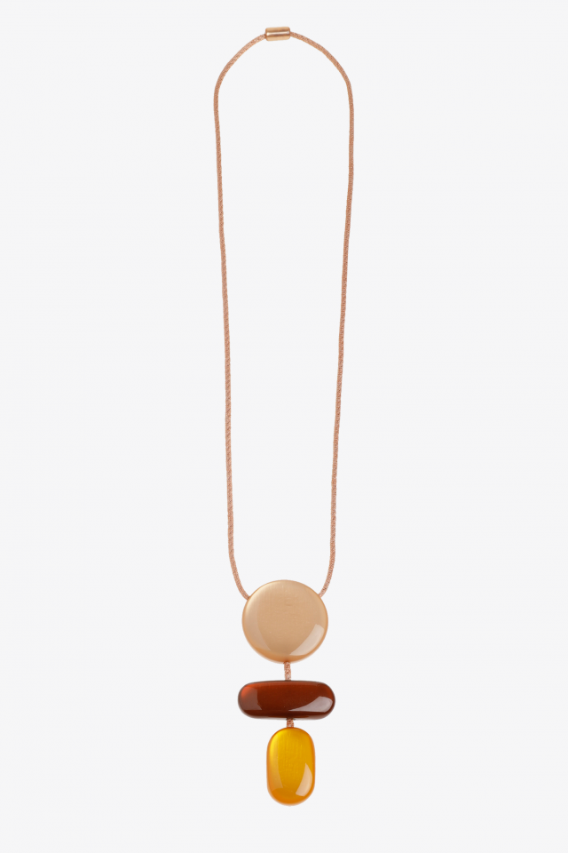 Halsketting met driedelige hanger