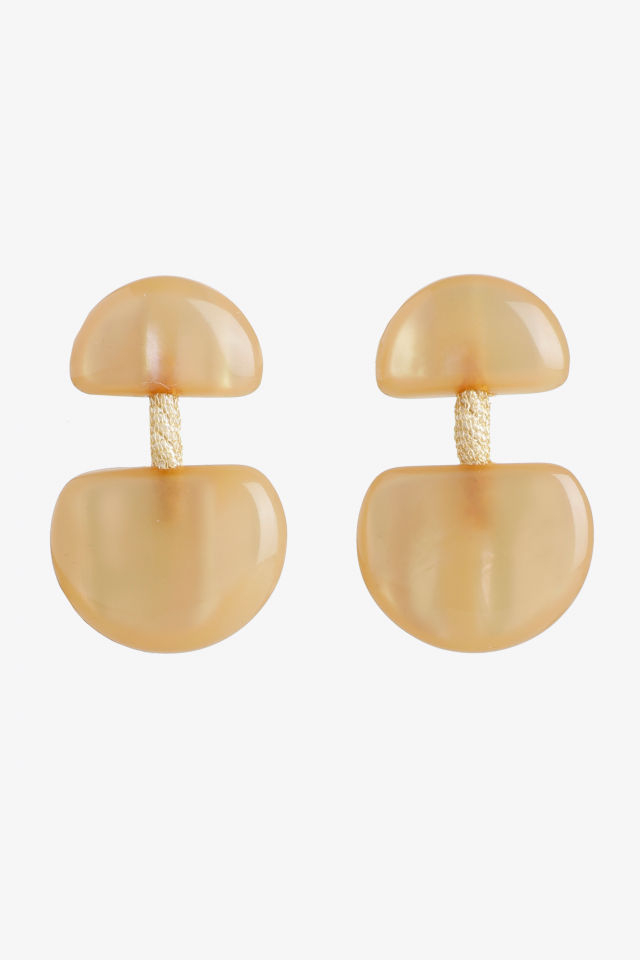 Oorbellen met tweedelige hanger
