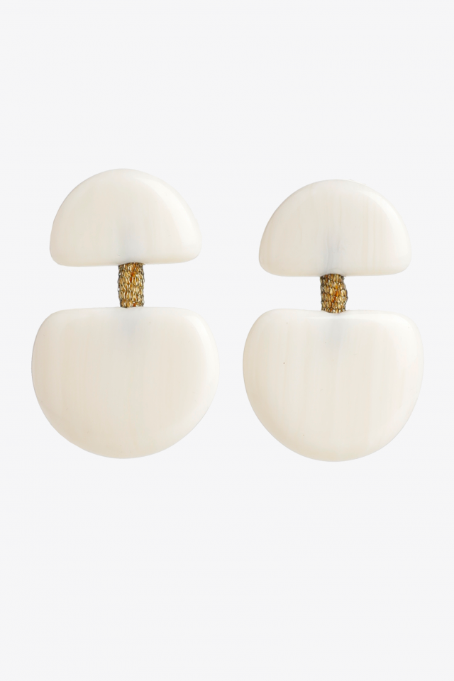 Oorbellen met tweedelige hanger