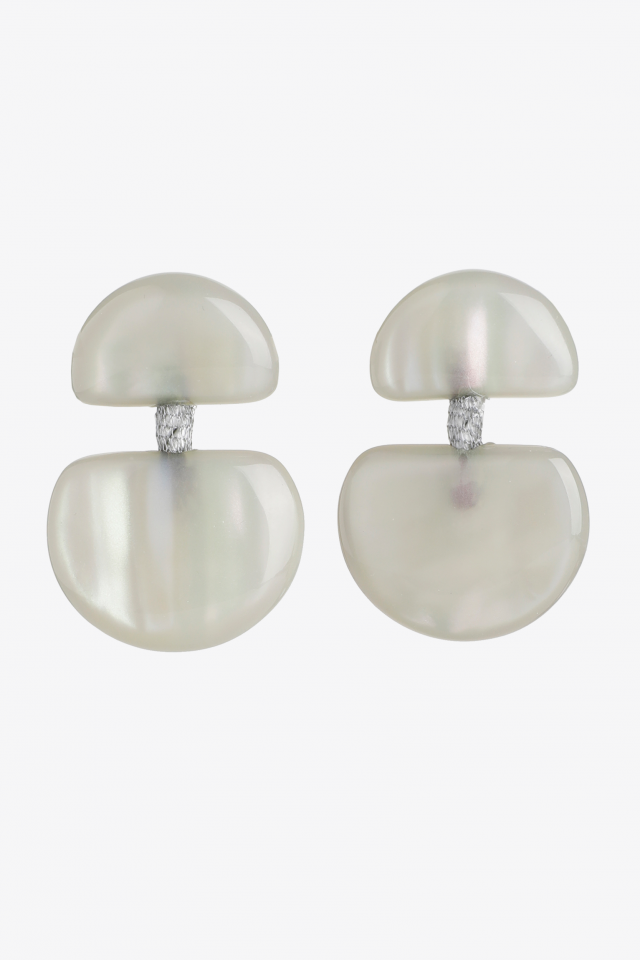 Oorbellen met tweedelige hanger