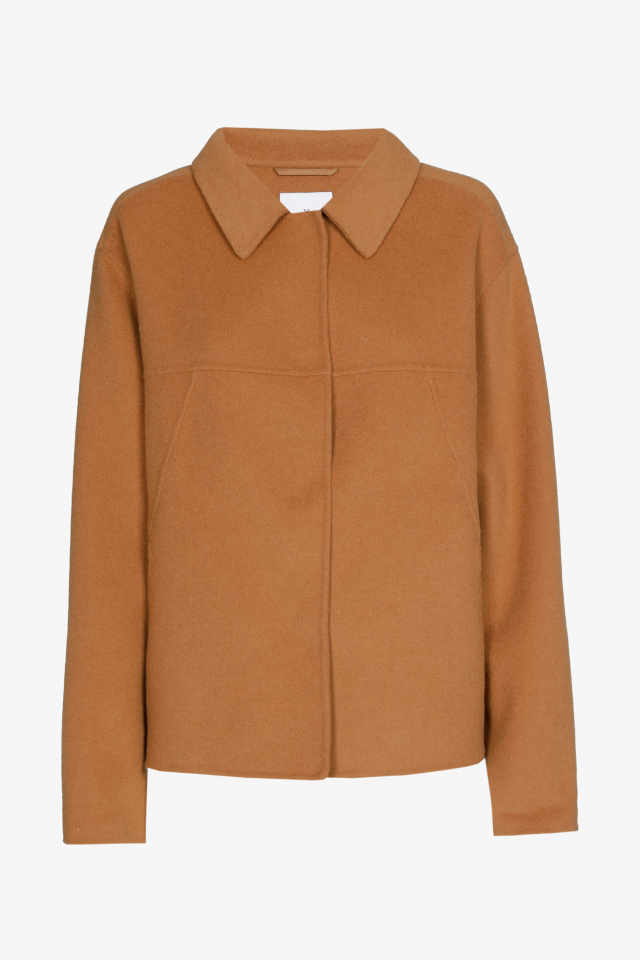 Oversized Jacke mit Hemdkragen