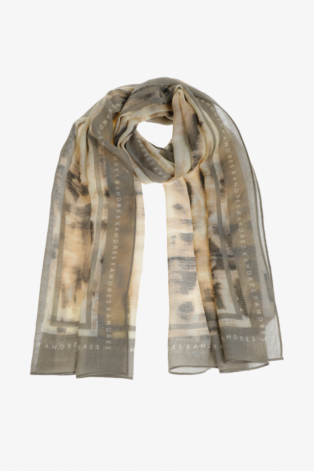 Fine print scarf
