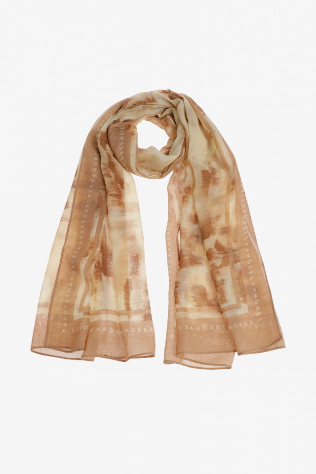 Fine print scarf