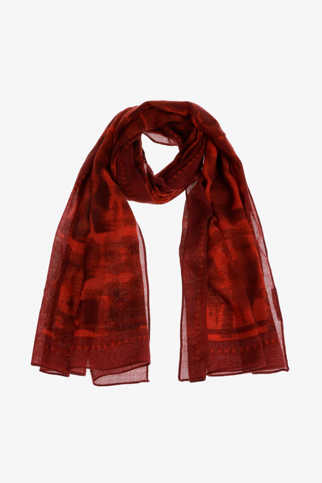 Fine print scarf