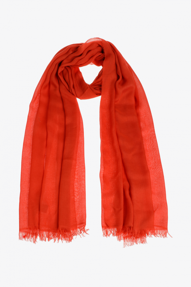 Scarf with fringes 