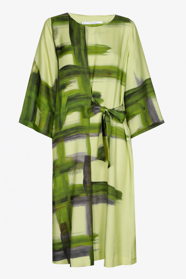 Robe à imprimé asymétrique