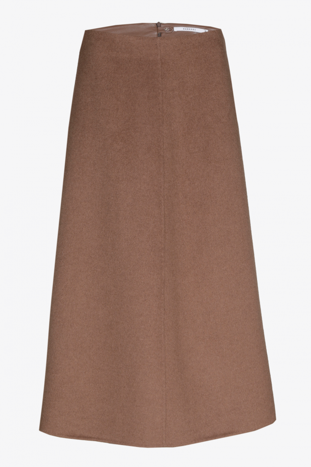 A-line skirt in two fabrics