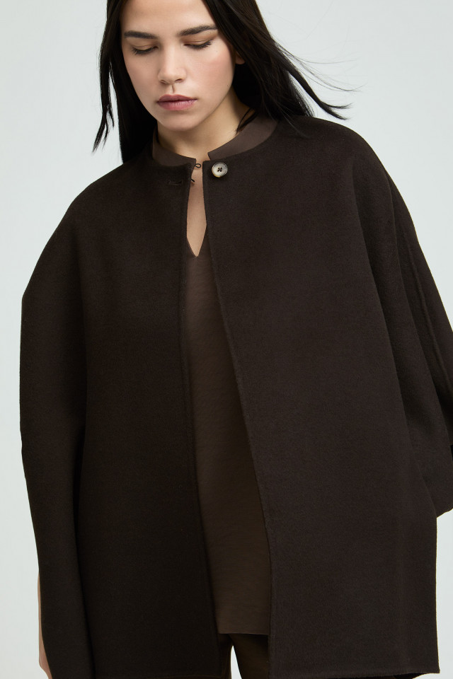 Cape in double-face stof