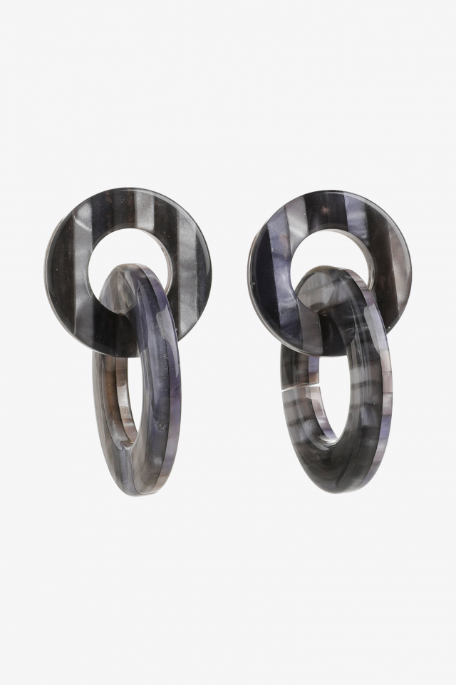 Boucles d’oreilles avec pendentif rond