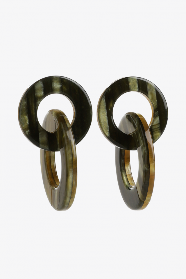 Boucles d’oreilles avec pendentif rond
