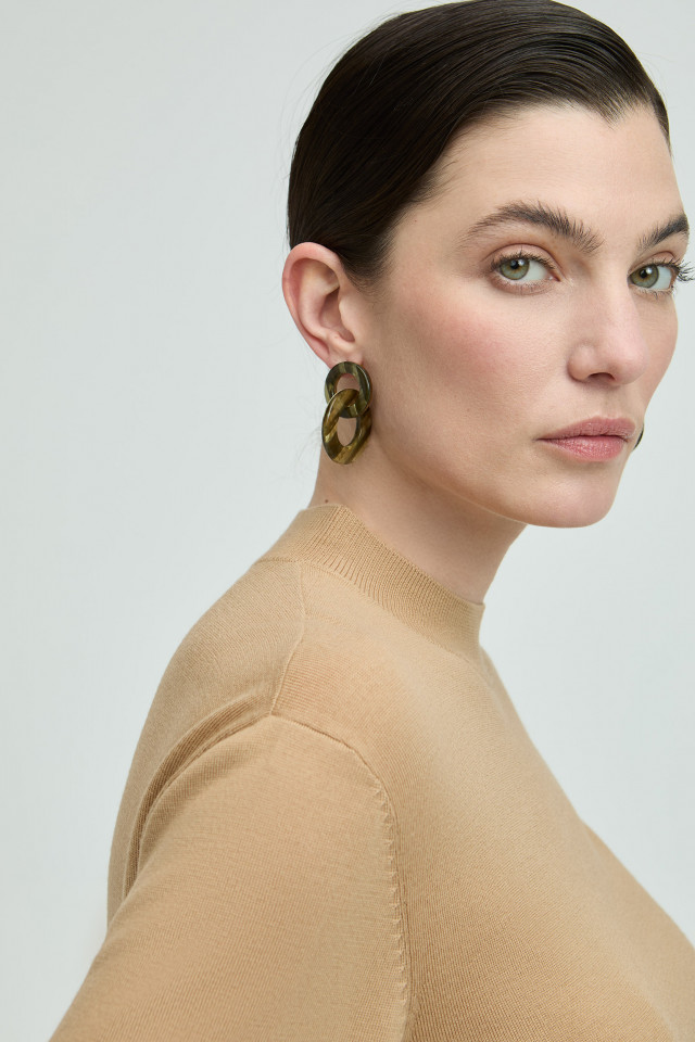 Boucles d’oreilles avec pendentif rond