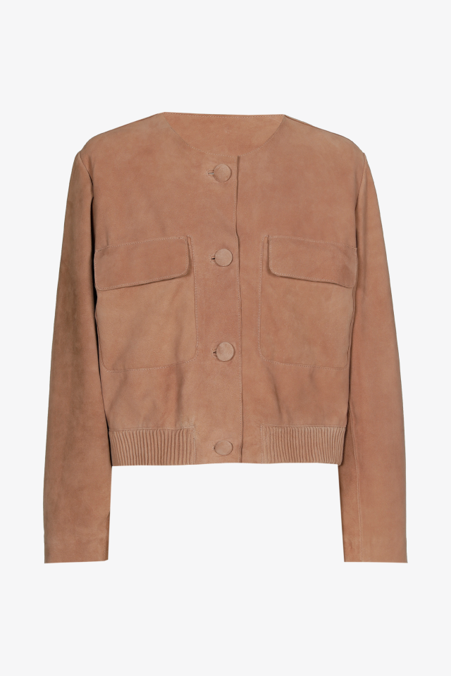 Korte suède jas dames