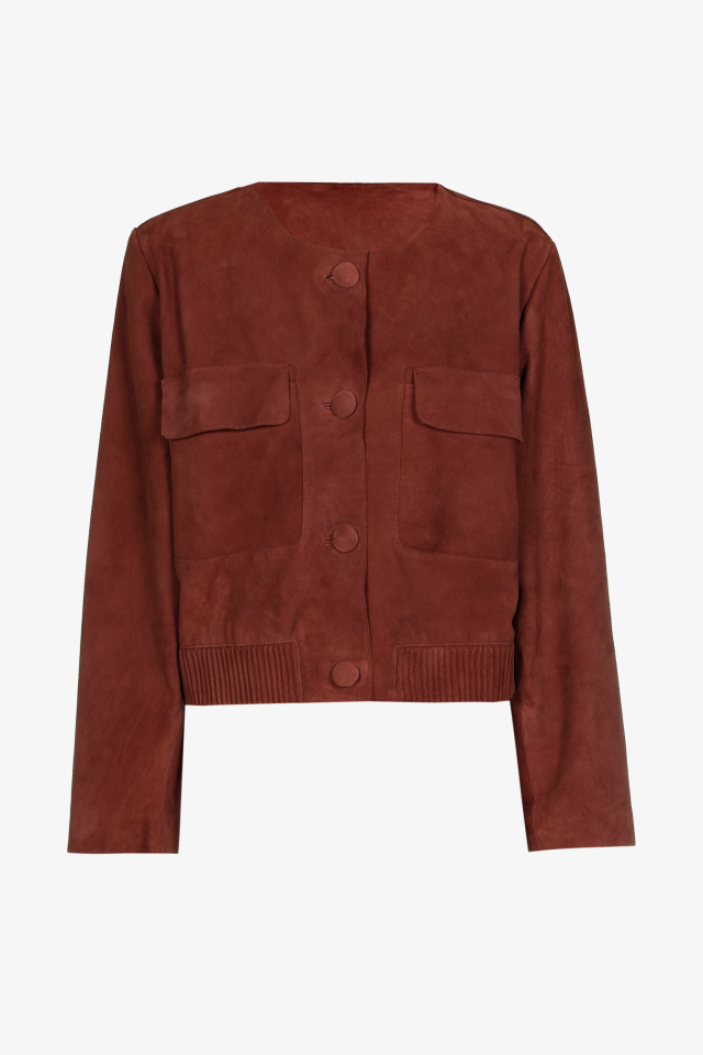Korte suède jas dames