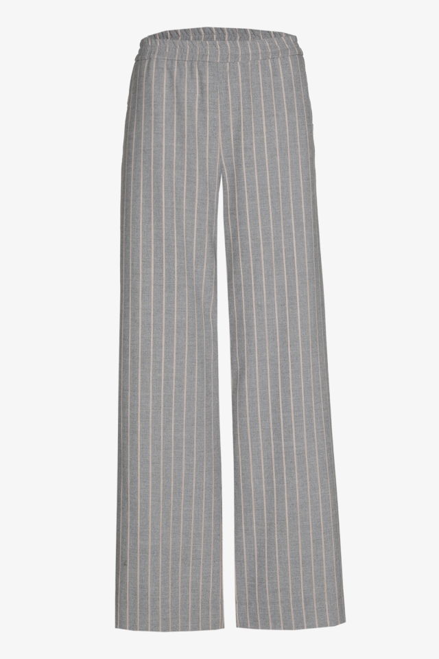 Gestreifte Hose mit weitem Bein