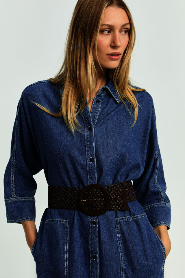 Large ceinture en raphia