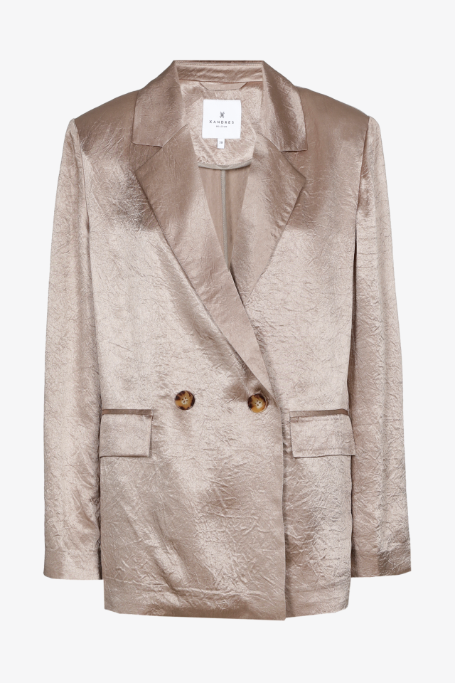 Blazer à plis raffinés