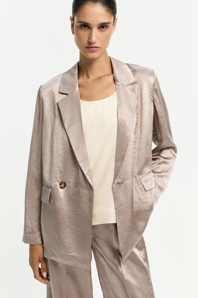 Blazer à plis raffinés