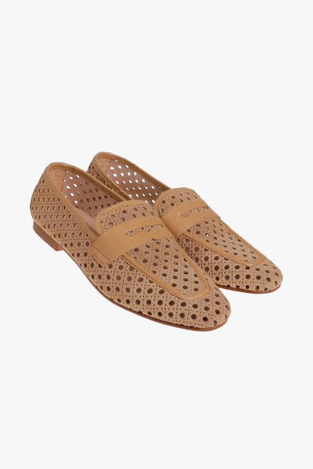 Loafers met rotan