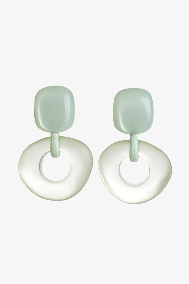 Oorbellen met ronde hanger