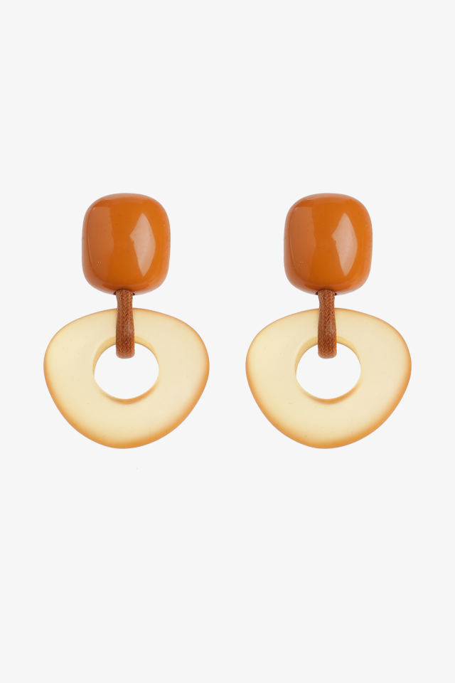 Oorbellen met ronde hanger