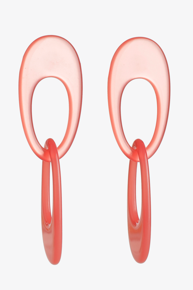 Ohrringe mit ovalen Anhängern