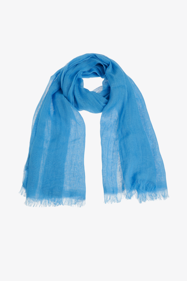 Long foulard à franges