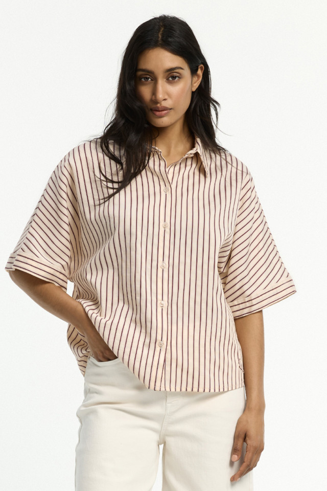 Oversized-Hemd mit kurzen Ärmeln