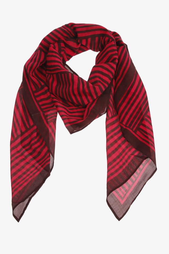 Roodbruine sjaal