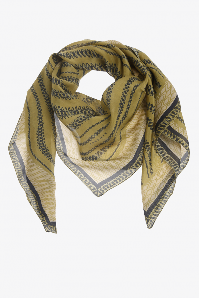 Silk scarf with print