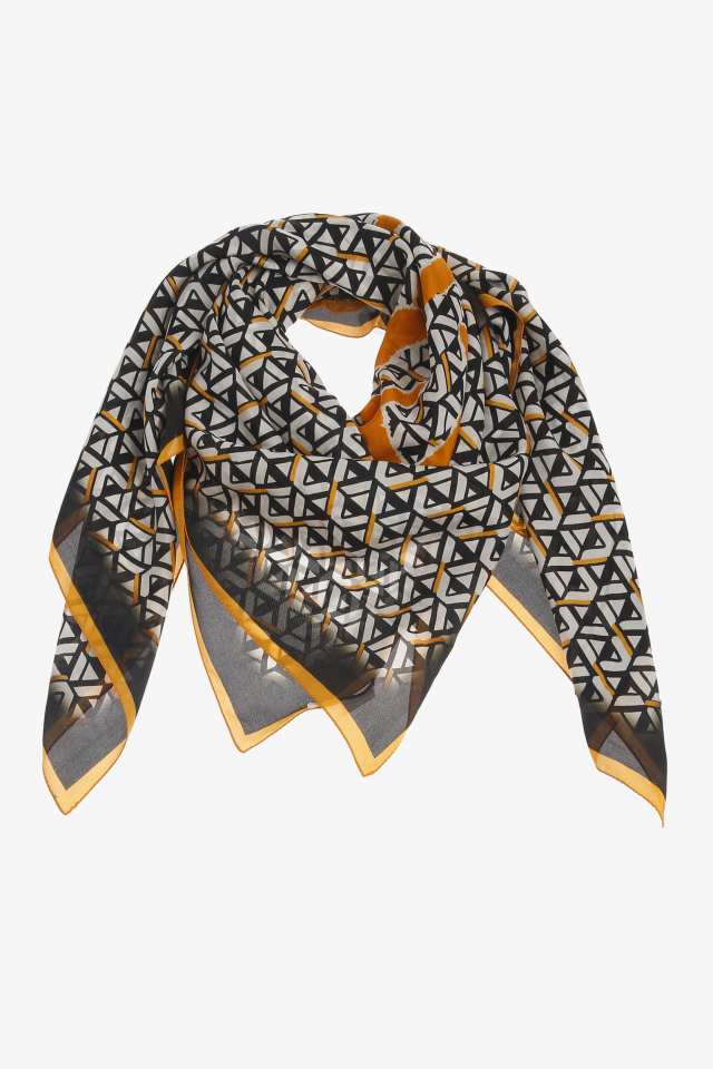 Zijden sjaal in met Xandres-print