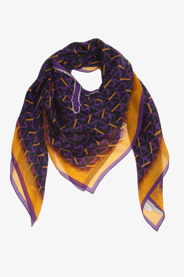 Zijden sjaal met Xandres-print
