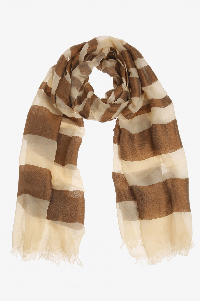 Striped summery scarf