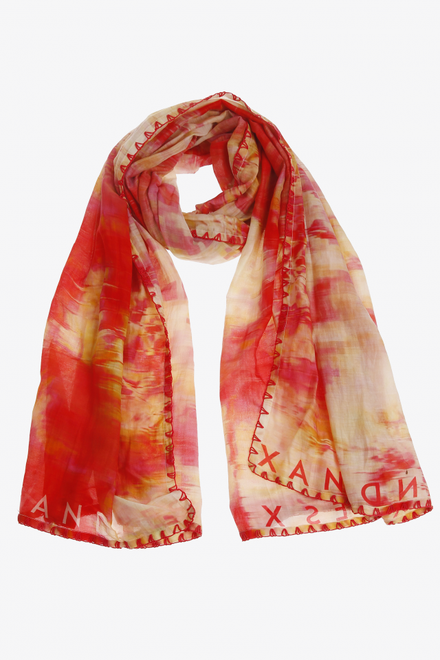 Scarf with summery print