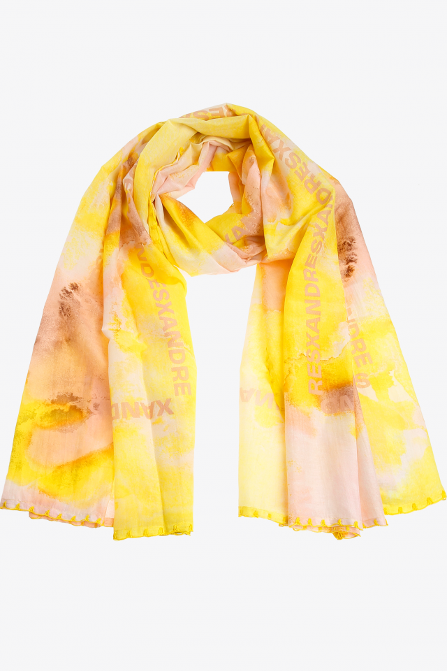 Foulard avec motif aquarelle