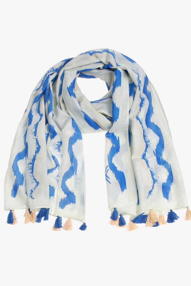 Foulard avec motif ondulé
