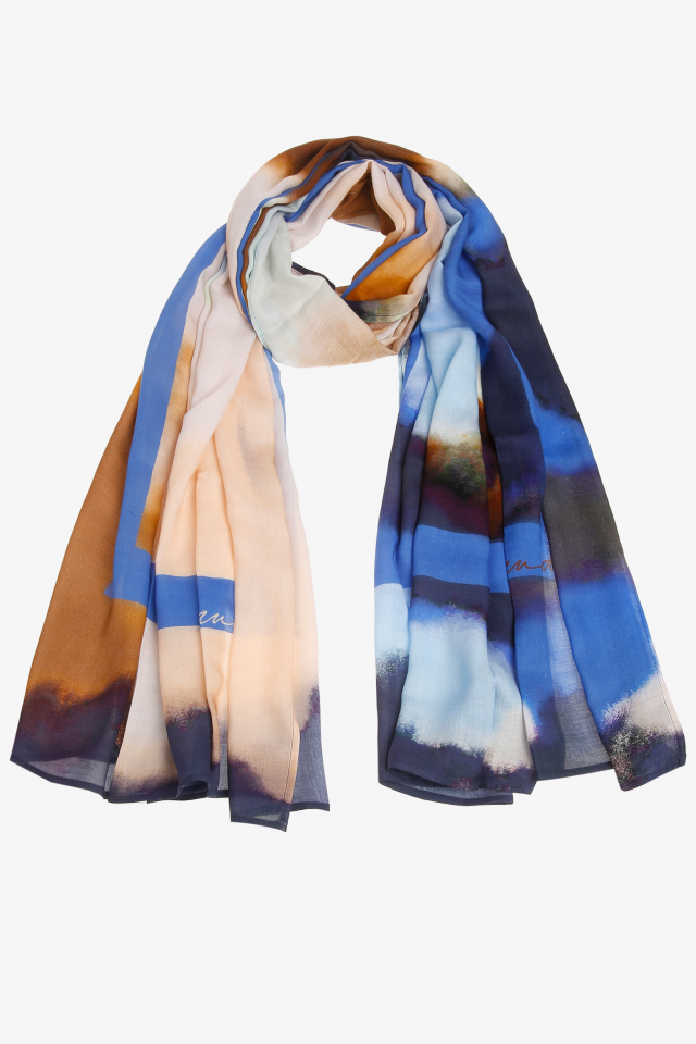 Sjaal met bloemenprint