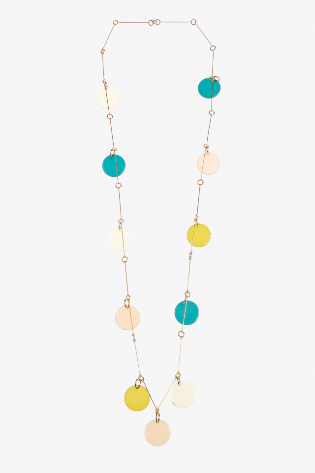 Long collier coloré